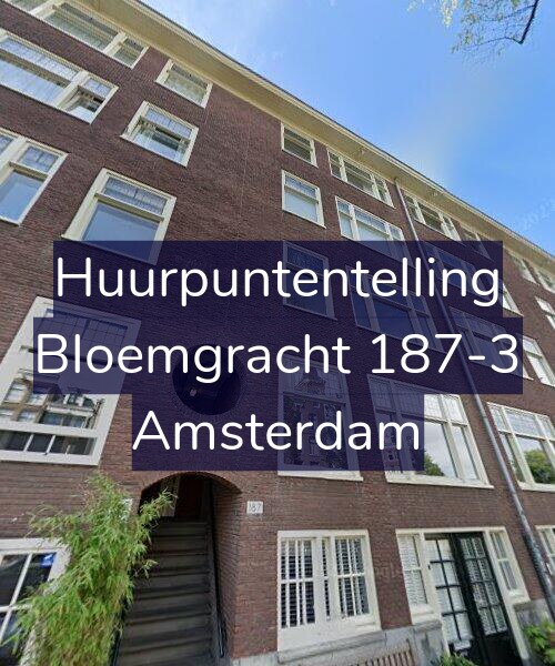Foto gevel Huurpuntentelling voor Bloemgracht 187-3, Amsterdam