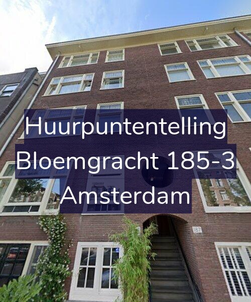 Foto gevel Huurpuntentelling voor Bloemgracht 185-3, Amsterdam