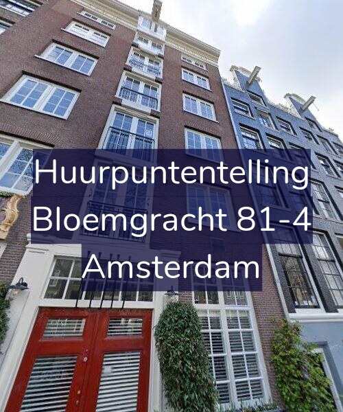 Foto gevel Huurpuntentelling voor Bloemgracht 81-4, Amsterdam