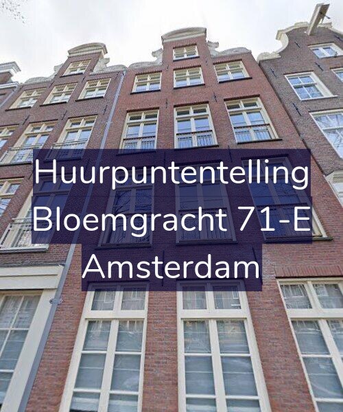 Foto gevel Huurpuntentelling voor Bloemgracht 71-E, Amsterdam