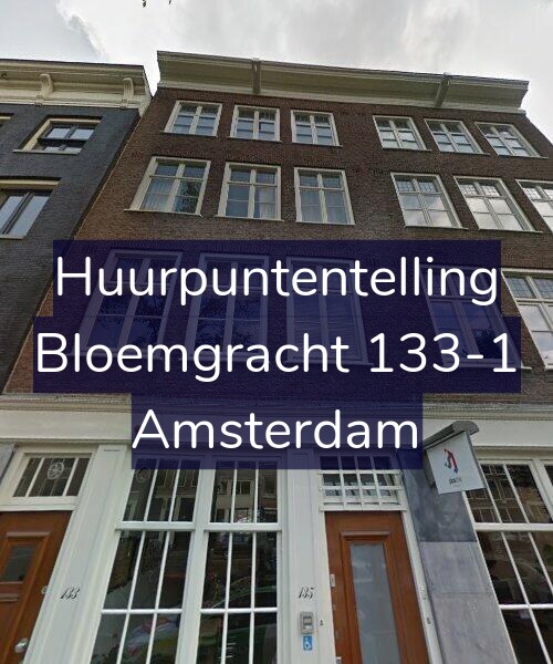 Foto gevel Huurpuntentelling voor Bloemgracht 133-1, Amsterdam