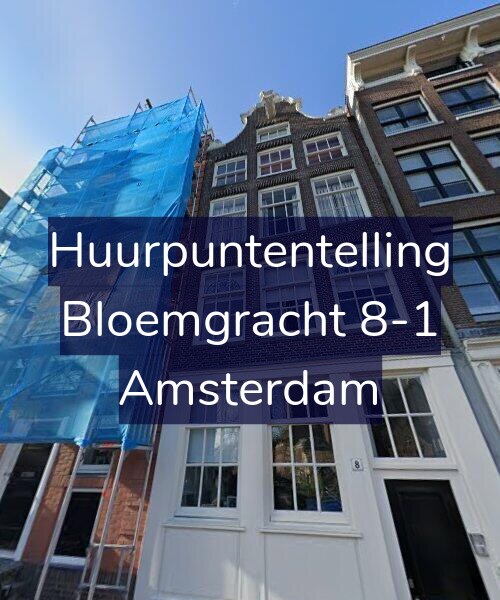 Foto gevel Huurpuntentelling voor Bloemgracht 8-1, Amsterdam