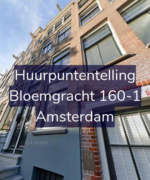 Foto gevel Huurpuntentelling voor Bloemgracht 160-1, Amsterdam