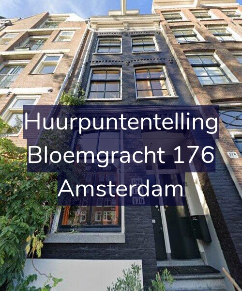 Foto gevel Huurpuntentelling voor Bloemgracht 176, Amsterdam