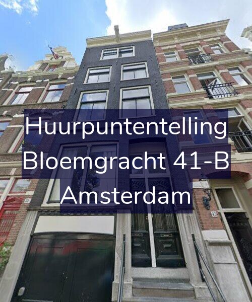 Foto gevel Huurpuntentelling voor Bloemgracht 41-B, Amsterdam