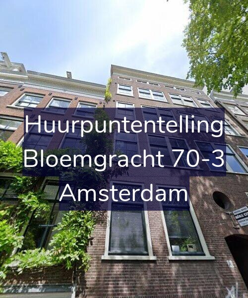 Foto gevel Huurpuntentelling voor Bloemgracht 70-3, Amsterdam