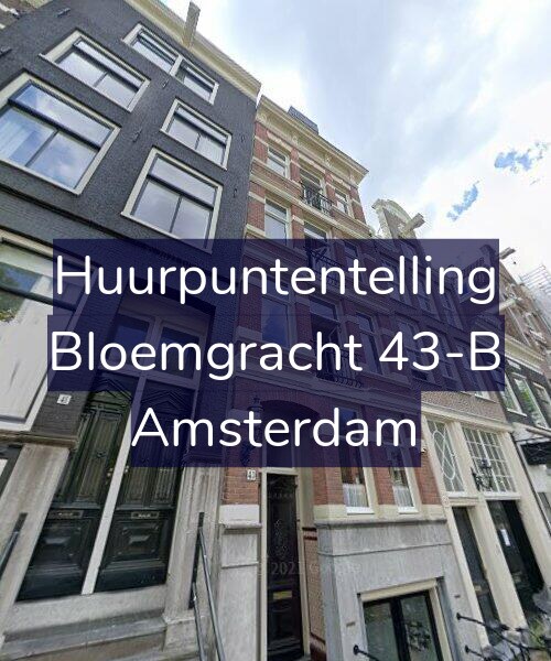 Foto gevel Huurpuntentelling voor Bloemgracht 43-B, Amsterdam