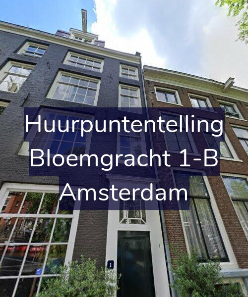 Foto gevel Huurpuntentelling voor Bloemgracht 1-B, Amsterdam