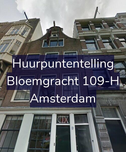 Foto gevel Huurpuntentelling voor Bloemgracht 109-H, Amsterdam