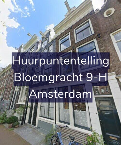 Foto gevel Huurpuntentelling voor Bloemgracht 9-H, Amsterdam