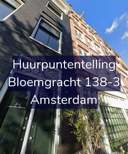 Foto gevel Huurpuntentelling voor Bloemgracht 138-3, Amsterdam