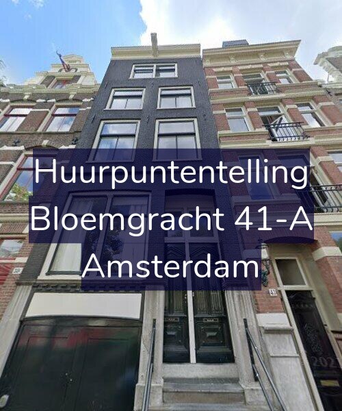 Foto gevel Huurpuntentelling voor Bloemgracht 41-A, Amsterdam