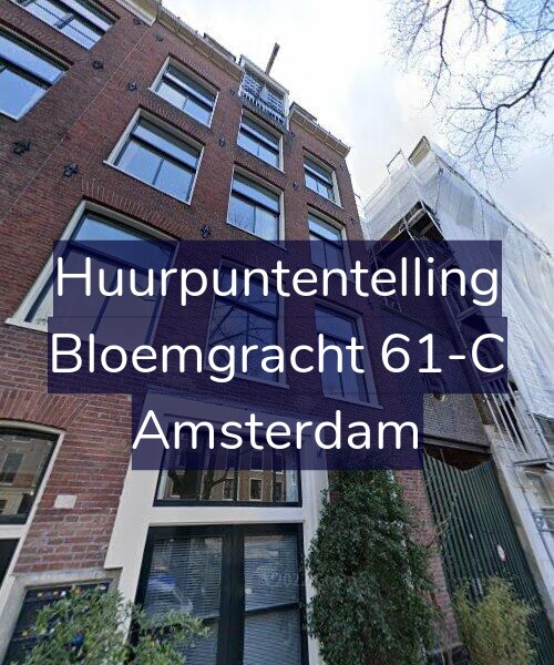 Foto gevel Huurpuntentelling voor Bloemgracht 61-C, Amsterdam