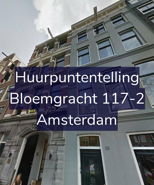 Foto gevel Huurpuntentelling voor Bloemgracht 117-2, Amsterdam