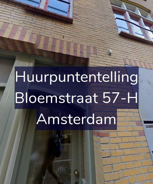 Foto gevel Huurpuntentelling voor Bloemstraat 57-H, Amsterdam
