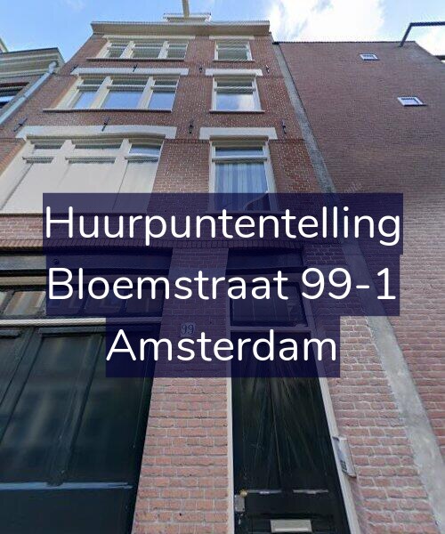 Foto gevel Huurpuntentelling voor Bloemstraat 99-1, Amsterdam