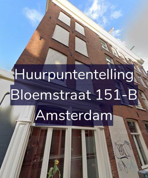 Foto gevel Huurpuntentelling voor Bloemstraat 151-B, Amsterdam