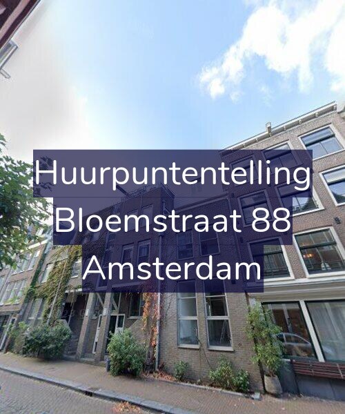 Foto gevel Huurpuntentelling voor Bloemstraat 88, Amsterdam
