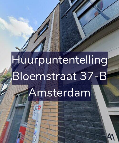 Foto gevel Huurpuntentelling voor Bloemstraat 37-B, Amsterdam