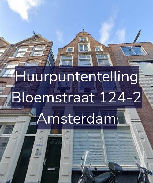 Foto gevel Huurpuntentelling voor Bloemstraat 124-2, Amsterdam