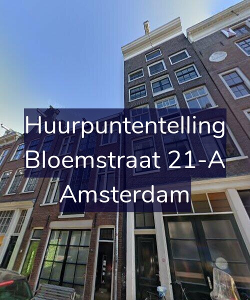 Foto gevel Huurpuntentelling voor Bloemstraat 21-A, Amsterdam