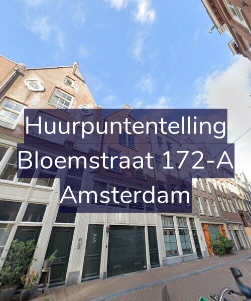 Foto gevel Huurpuntentelling voor Bloemstraat 172-A, Amsterdam