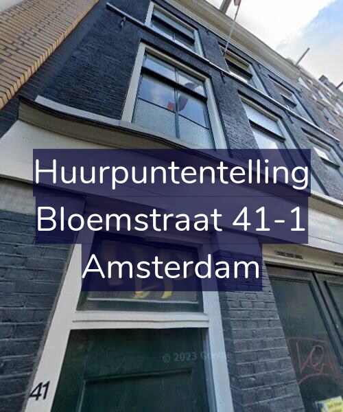 Foto gevel Huurpuntentelling voor Bloemstraat 41-1, Amsterdam