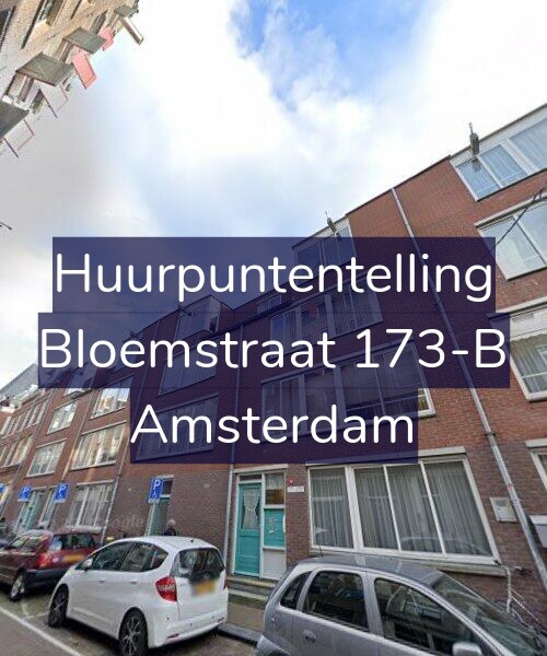 Foto gevel Huurpuntentelling voor Bloemstraat 173-B, Amsterdam