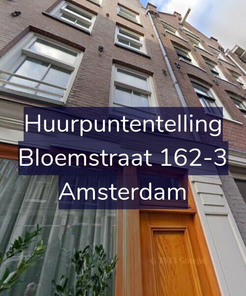 Foto gevel Huurpuntentelling voor Bloemstraat 162-3, Amsterdam