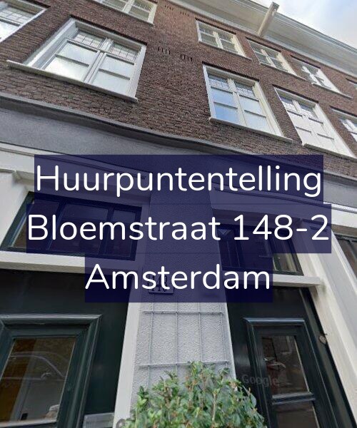Foto gevel Huurpuntentelling voor Bloemstraat 148-2, Amsterdam