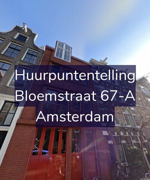 Foto gevel Huurpuntentelling voor Bloemstraat 67-A, Amsterdam