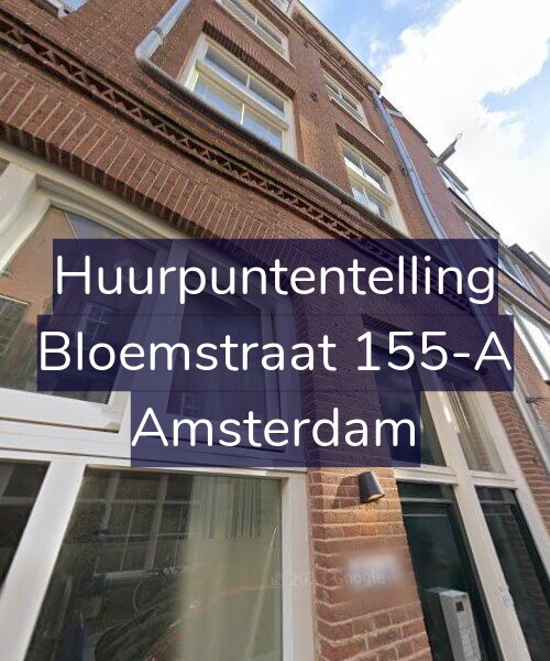 Foto gevel Huurpuntentelling voor Bloemstraat 155-A, Amsterdam