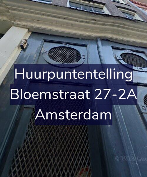 Foto gevel Huurpuntentelling voor Bloemstraat 27-2A, Amsterdam