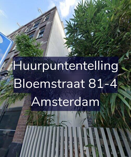 Foto gevel Huurpuntentelling voor Bloemstraat 81-4, Amsterdam