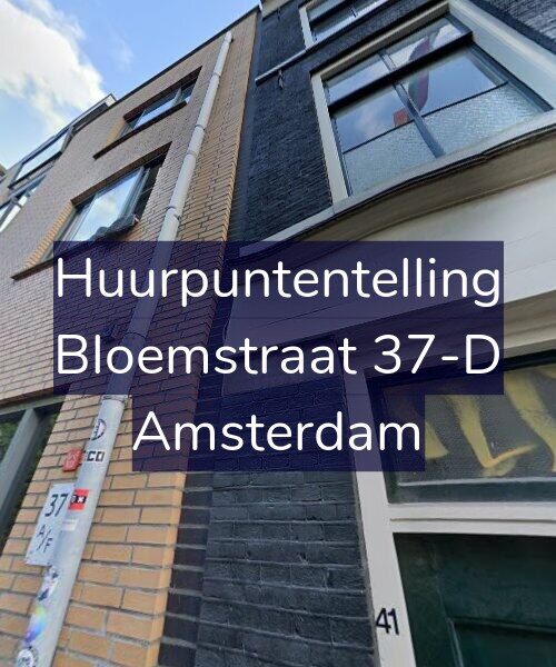 Foto gevel Huurpuntentelling voor Bloemstraat 37-D, Amsterdam