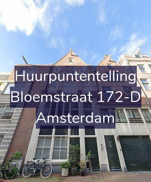Foto gevel Huurpuntentelling voor Bloemstraat 172-D, Amsterdam