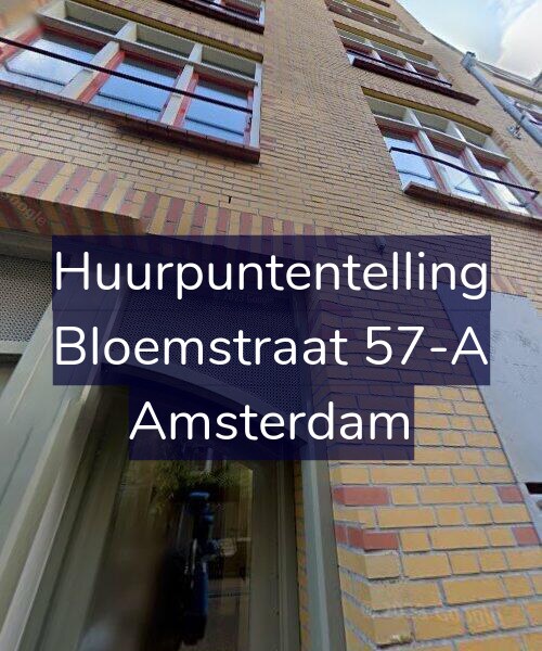 Foto gevel Huurpuntentelling voor Bloemstraat 57-A, Amsterdam