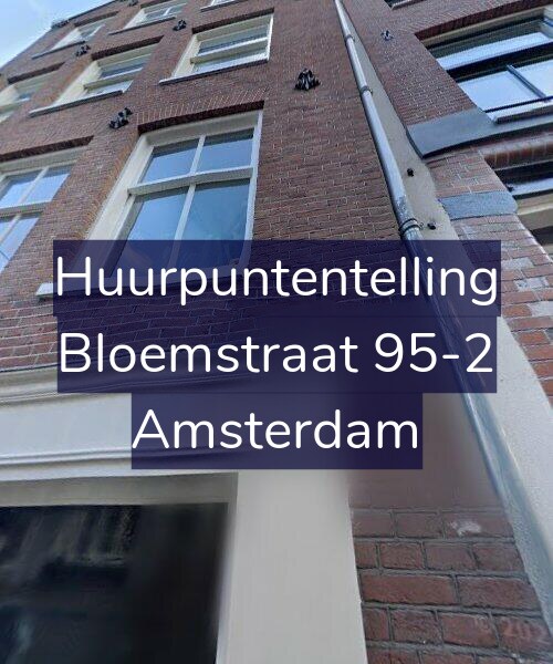 Foto gevel Huurpuntentelling voor Bloemstraat 95-2, Amsterdam