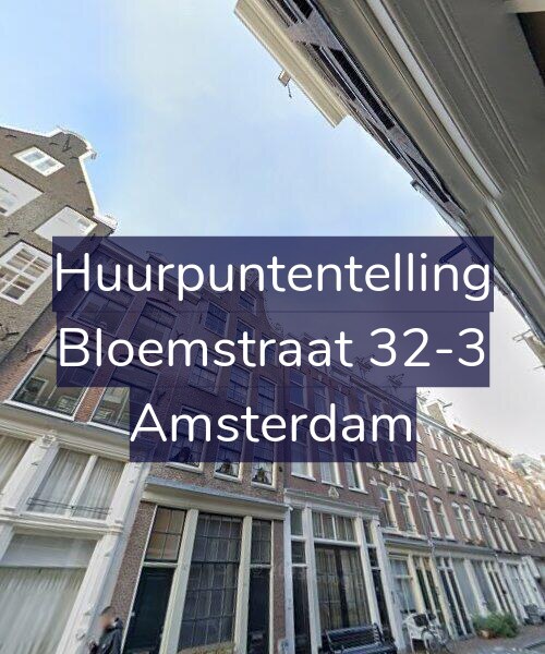 Foto gevel Huurpuntentelling voor Bloemstraat 32-3, Amsterdam