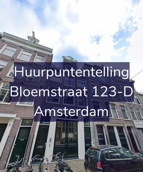 Foto gevel Huurpuntentelling voor Bloemstraat 123-D, Amsterdam