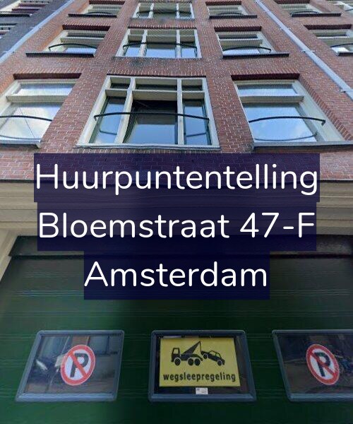 Foto gevel Huurpuntentelling voor Bloemstraat 47-F, Amsterdam