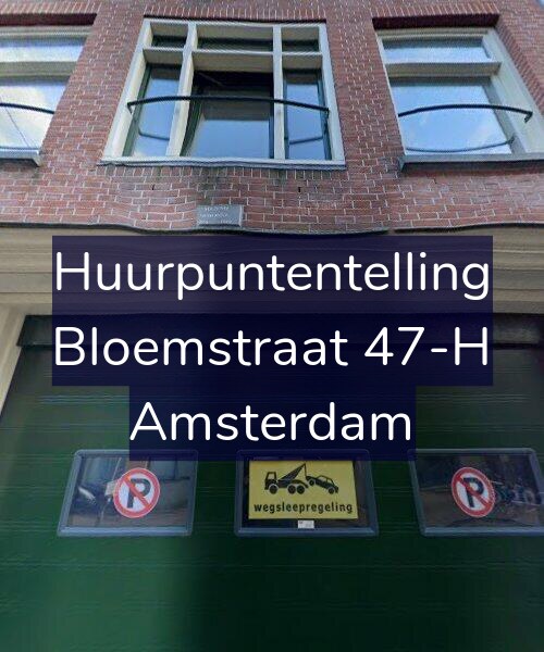 Foto gevel Huurpuntentelling voor Bloemstraat 47-H, Amsterdam