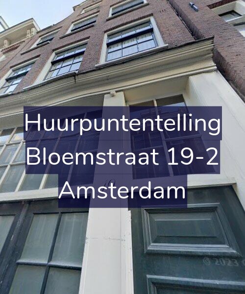 Foto gevel Huurpuntentelling voor Bloemstraat 19-2, Amsterdam