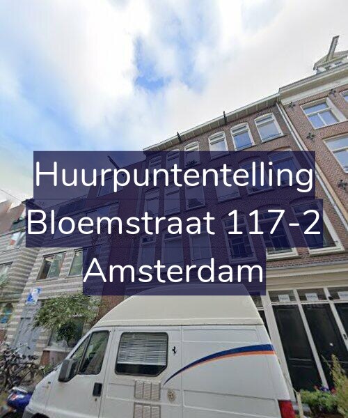 Foto gevel Huurpuntentelling voor Bloemstraat 117-2, Amsterdam