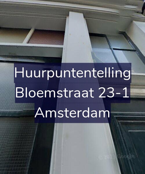 Foto gevel Huurpuntentelling voor Bloemstraat 23-1, Amsterdam