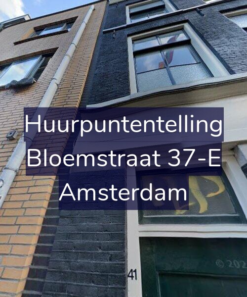 Foto gevel Huurpuntentelling voor Bloemstraat 37-E, Amsterdam