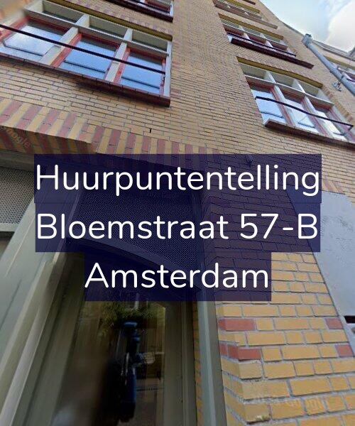 Foto gevel Huurpuntentelling voor Bloemstraat 57-B, Amsterdam
