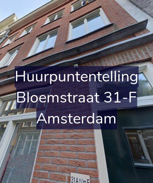 Foto gevel Huurpuntentelling voor Bloemstraat 31-F, Amsterdam