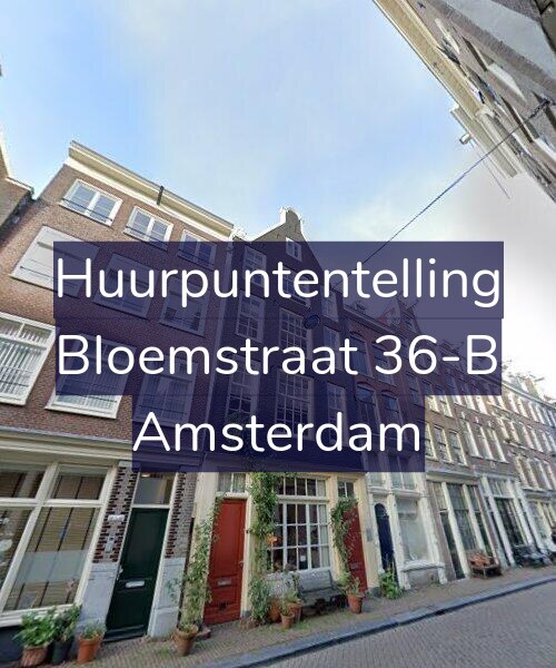 Foto gevel Huurpuntentelling voor Bloemstraat 36-B, Amsterdam