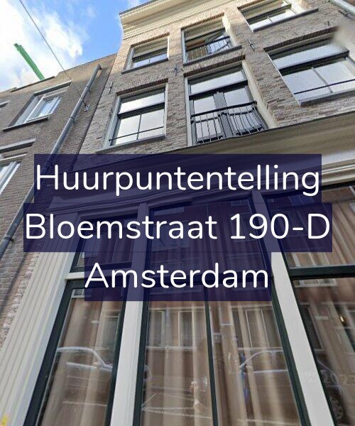 Foto gevel Huurpuntentelling voor Bloemstraat 190-D, Amsterdam